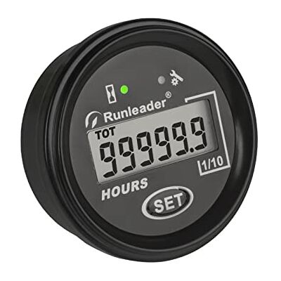 Runleader RL-HM069A Compteur D'Heures Numérique Avec Rappel Entretien - Publicité Runleader RL-HM069A Compteur D'Heures Numérique Avec Rappel Entretien - Publicité