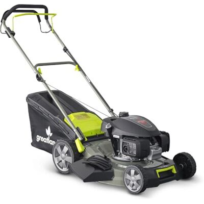 GREATLAND Tondeuse Thermique tractée 167CC avec Moteur Honda, Mulching et éjection latérale - Publicité GREATLAND Tondeuse Thermique tractée 167CC avec Moteur Honda, Mulching et éjection latérale - Publicité