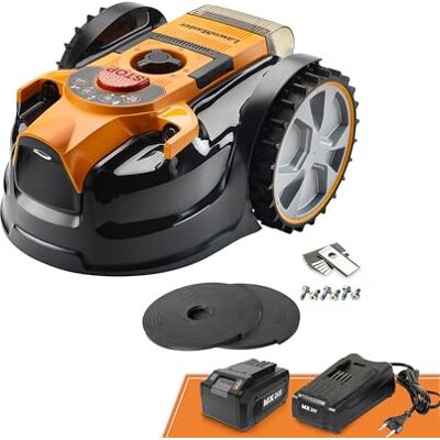 Lawnmaster OcuMow®16 Robot Tondeuse sans Fil pour Tondeuse à Gazon autopropulsée jusqu'à 200 ㎡, évite Les Obstacles, sans câble de limitation VBRM16 Plus - Publicité Lawnmaster OcuMow®16 Robot Tondeuse sans Fil pour Tondeuse à Gazon autopropulsée jusqu'à 200 ㎡, évite Les Obstacles, sans câble de limitation VBRM16 Plus - Publicité