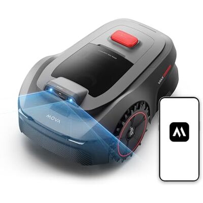 MOVA ViAX 250 Robot Tondeuse sans Fil périphérique, 250 m² Cartographie à Assistance IA, Trajectoire en U, Évitement Double Vision, Coupe Bordure Optimisée, Tous Terrains, Contrôle App - Publicité MOVA ViAX 250 Robot Tondeuse sans Fil périphérique, 250 m² Cartographie à Assistance IA, Trajectoire en U, Évitement Double Vision, Coupe Bordure Optimisée, Tous Terrains, Contrôle App - Publicité