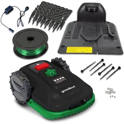 GREATLAND Robot Tondeuse 20V avec Fil périmétrique Largeur de Coupe 18cm - Publicité GREATLAND Robot Tondeuse 20V avec Fil périmétrique Largeur de Coupe 18cm - Publicité