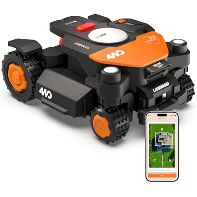 WORX Vision Cloud 4WD WR340E Robot Tondeuse 600 m² - Publicité WORX Vision Cloud 4WD WR340E Robot Tondeuse 600 m² - Publicité