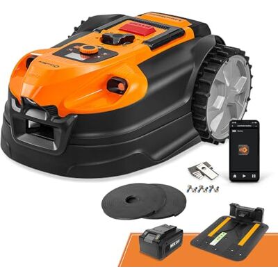 Lawnmaster OcuMow®18 Robot tondeuse sans câble périphérique jusqu’à 800 m², navigation visuelle, évitement automatique des obstacles, charge automatique, zones interdites virtuelles WiFi Bluetooth APP - Publicité Lawnmaster OcuMow®18 Robot tondeuse sans câble périphérique jusqu’à 800 m², navigation visuelle, évitement automatique des obstacles, charge automatique, zones interdites virtuelles WiFi Bluetooth APP - Publicité