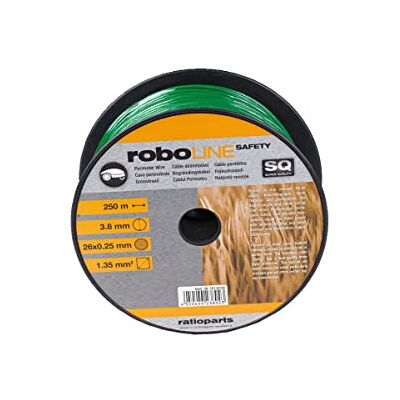 Ratioparts Câble de délimitation Safety pour Robot Tondeuse Ø 3,8 mm x 250 m (câble Ø 1,35 mm²), Vert - Publicité Ratioparts Câble de délimitation Safety pour Robot Tondeuse Ø 3,8 mm x 250 m (câble Ø 1,35 mm²), Vert - Publicité