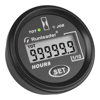 Runleader RL-HM069B Compteur D'Heures Numérique, Écran LCD - Publicité Runleader RL-HM069B Compteur D'Heures Numérique, Écran LCD - Publicité