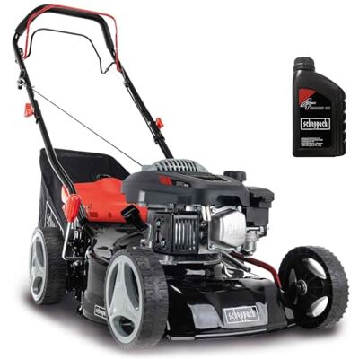 Scheppach Tondeuse à Gazon Thermique MS150-42 Autotractée 3,7 CV Largeur de coupe 42cm Raccord rapide de nettoyage Panier 45L Hauteur 7 niveaux Huile moteur incluse - Publicité Scheppach Tondeuse à Gazon Thermique MS150-42 Autotractée 3,7 CV Largeur de coupe 42cm Raccord rapide de nettoyage Panier 45L Hauteur 7 niveaux Huile moteur incluse - Publicité