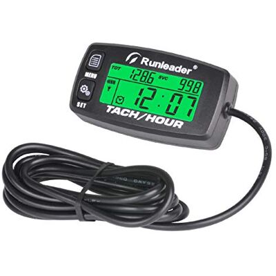 Runleader Tachymètre Numérique Pour Moteur Essence (Bouton Noir) - Publicité Runleader Tachymètre Numérique Pour Moteur Essence (Bouton Noir) - Publicité