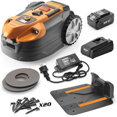 Lawnmaster Robot Tondeuse Autonome 24V sans Fil périmétrique avec Station de Charge Max 500m² - Publicité Lawnmaster Robot Tondeuse Autonome 24V sans Fil périmétrique avec Station de Charge Max 500m² - Publicité