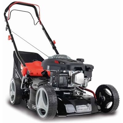 Scheppach Tondeuse à Gazon Thermique MS150-42 Autotractée 3,7 CV Largeur de Coupe 42cm Raccord Rapide de Nettoyage Bac de ramassage de 45L & Réglage de la Hauteur sur 7 Niveaux - Publicité Scheppach Tondeuse à Gazon Thermique MS150-42 Autotractée 3,7 CV Largeur de Coupe 42cm Raccord Rapide de Nettoyage Bac de ramassage de 45L & Réglage de la Hauteur sur 7 Niveaux - Publicité