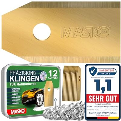 MASKO - Universal Titanium Blade - Lame pour tondeuse robotisée - Publicité MASKO - Universal Titanium Blade - Lame pour tondeuse robotisée - Publicité
