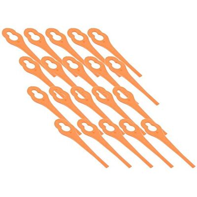RocwooD Lot de 20 lames en plastique pour débroussailleuse Vonhaus, sans fil 20 V - Publicité RocwooD Lot de 20 lames en plastique pour débroussailleuse Vonhaus, sans fil 20 V - Publicité
