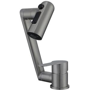 Yalsfowe Rabattable Robinet de cuisine, douche 3 modes, robinet mitigeur pliable acier inoxydable, rotation à 360°, mitigeur evier monotrou pliable pour cuisine, camping-car,Gun grey - Publicité Yalsfowe Rabattable Robinet de cuisine, douche 3 modes, robinet mitigeur pliable acier inoxydable, rotation à 360°, mitigeur evier monotrou pliable pour cuisine, camping-car,Gun grey - Publicité