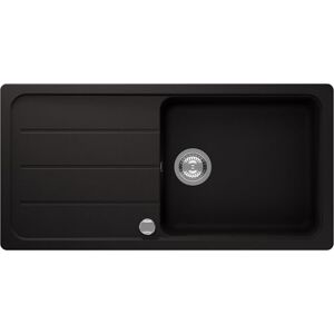 Respekta Évier en granit massif Austin 100 x 50 / Résistant à la chaleur/Égouttoir biseauté/Montage encastré et sous plan / 1 bac/pour meubles sous évier à partir de 60 cm de largeur/Noir - Publicité Respekta Évier en granit massif Austin 100 x 50 / Résistant à la chaleur/Égouttoir biseauté/Montage encastré et sous plan / 1 bac/pour meubles sous évier à partir de 60 cm de largeur/Noir - Publicité