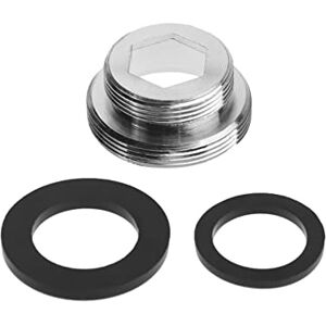 OUTFYT Aérateur de robinet de cuisine 16/18/20/22/24/28/mm à 22mm avec rondelle en métal mâle femelle adaptateur d'économie d'eau connecteur d'aérateur de robinet for robinets d'évier Fixation De La TêTe De - Publicité OUTFYT Aérateur de robinet de cuisine 16/18/20/22/24/28/mm à 22mm avec rondelle en métal mâle femelle adaptateur d'économie d'eau connecteur d'aérateur de robinet for robinets d'évier Fixation De La TêTe De - Publicité