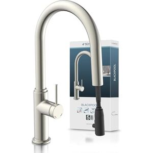 Robinet de Cuisine SCHÜTTE BLACKPOOL - Zinc, Aspect acier inoxydable, 5,5cm Diamètre - Publicité Robinet de Cuisine SCHÜTTE BLACKPOOL - Zinc, Aspect acier inoxydable, 5,5cm Diamètre - Publicité