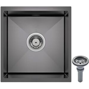 Coubird Évier de cuisine en acier inoxydable noir encastrable/à poser petit évier de cuisine à cuve unique avec raccords de vidange adapté pour les cuisines, les camping-cars, les bars et les pièces - Publicité Coubird Évier de cuisine en acier inoxydable noir encastrable/à poser petit évier de cuisine à cuve unique avec raccords de vidange adapté pour les cuisines, les camping-cars, les bars et les pièces - Publicité