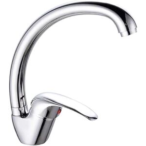 SQUADO Robinet de cuisine monocommande avec rotation à 360° Mélangeur chaud et froid, robinet d'évier de cuisine avec installation facile, tuyaux de 40 cm inclus - Publicité SQUADO Robinet de cuisine monocommande avec rotation à 360° Mélangeur chaud et froid, robinet d'évier de cuisine avec installation facile, tuyaux de 40 cm inclus - Publicité