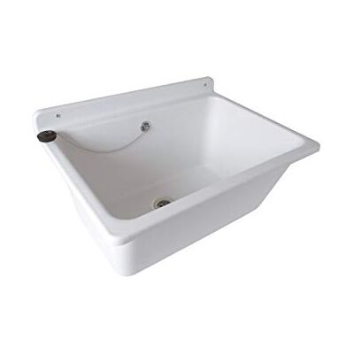 Nicoll Bac a laver blanc BACLAVB pour fixation murale - Publicité Nicoll Bac a laver blanc BACLAVB pour fixation murale - Publicité