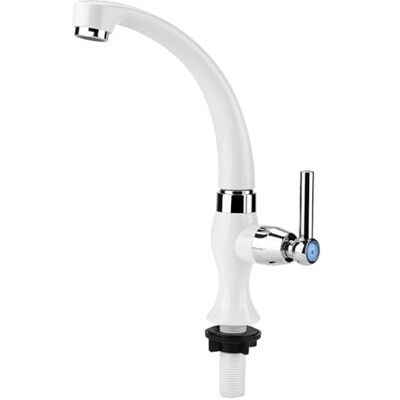 Zerodis Robinets d'évier de cuisine D'eau Froide robinet lavabo en Plastique ABS Mitigeur Lavabo G1 / 2 pour Salle de Bain et Cuisine - Publicité Zerodis Robinets d'évier de cuisine D'eau Froide robinet lavabo en Plastique ABS Mitigeur Lavabo G1 / 2 pour Salle de Bain et Cuisine - Publicité