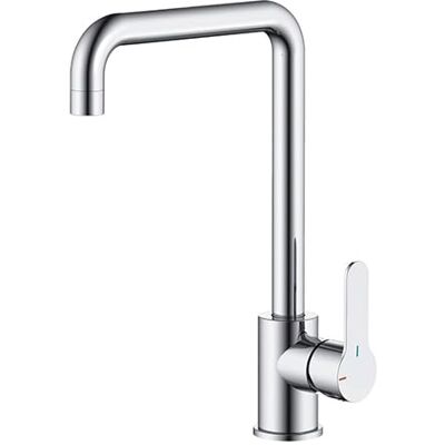 Rousseau Edouard – Mitigeur Évier Carré GRIBS RAPIDFIX – Bec Haut Orientable – Fixation rapide par le dessus (Carré Chromé) - Publicité Rousseau Edouard – Mitigeur Évier Carré GRIBS RAPIDFIX – Bec Haut Orientable – Fixation rapide par le dessus (Carré Chromé) - Publicité