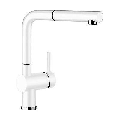 Blanco LINUS-S – 516692 – Robinet de Cuisine D’Aspect SILGRANIT avec Bec Extractible – Haute Pression – Blanc - Publicité Blanco LINUS-S – 516692 – Robinet de Cuisine D’Aspect SILGRANIT avec Bec Extractible – Haute Pression – Blanc - Publicité