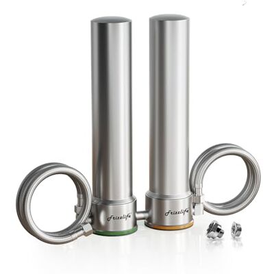 FRIZZLIFE UDS99-S Filtre à eau sous évier, 8 étapes de filtration d'eau à connexion directe, 0.5 Micron Réduit 99.99% Plomb, Chlore, Métaux lourds, Tartre, calcaire, Eléments certifiés NSF, Acier inox - Publicité FRIZZLIFE UDS99-S Filtre à eau sous évier, 8 étapes de filtration d'eau à connexion directe, 0.5 Micron Réduit 99.99% Plomb, Chlore, Métaux lourds, Tartre, calcaire, Eléments certifiés NSF, Acier inox - Publicité