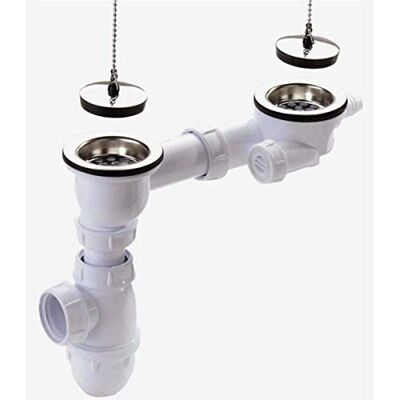 Nicoll Vidage complet sans trop plein pour evier gres Diametre 60 mm - Publicité Nicoll Vidage complet sans trop plein pour evier gres Diametre 60 mm - Publicité