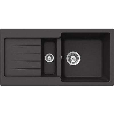 Schock TYPD150SAGON Typos D-150S Évier encastrable Noir onyx - Publicité Schock TYPD150SAGON Typos D-150S Évier encastrable Noir onyx - Publicité