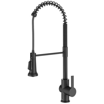 Kraus Britt KPF-1691MB Robinet de Cuisine à poignée Unique rétractable de Style Commercial, Noir Mat - Publicité Kraus Britt KPF-1691MB Robinet de Cuisine à poignée Unique rétractable de Style Commercial, Noir Mat - Publicité