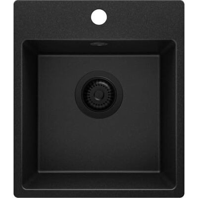 Primagran - Riga 40 Easy - Noir - 38x44 cm - Sink - Publicité Primagran - Riga 40 Easy - Noir - 38x44 cm - Sink - Publicité