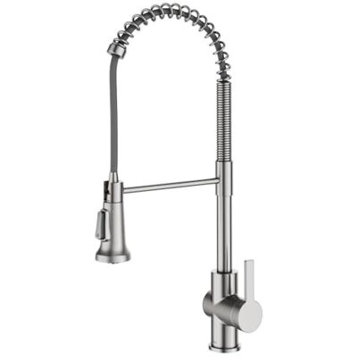 Kraus Britt KPF-1691SFS Robinet de cuisine à poignée unique en acier inoxydable sans taches - Publicité Kraus Britt KPF-1691SFS Robinet de cuisine à poignée unique en acier inoxydable sans taches - Publicité