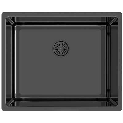 EDESA Évier de cuisine bas plan 1 cuve carrée FUJI BE 50 x 40 cm Acier inoxydable Profondeur 18 cm Fond absorbant Accessoires inclus Couleur noire - Publicité EDESA Évier de cuisine bas plan 1 cuve carrée FUJI BE 50 x 40 cm Acier inoxydable Profondeur 18 cm Fond absorbant Accessoires inclus Couleur noire - Publicité