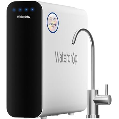 Waterdrop TSU Système Sous Évier à Ultrafiltration 0,01 Micron Réduit les Odeurs, Ne Réduit Pas le TDS, Système Sans Réservoir, Panneau Intelligent, avec Robinet, Perçage Requis - Publicité Waterdrop TSU Système Sous Évier à Ultrafiltration 0,01 Micron Réduit les Odeurs, Ne Réduit Pas le TDS, Système Sans Réservoir, Panneau Intelligent, avec Robinet, Perçage Requis - Publicité