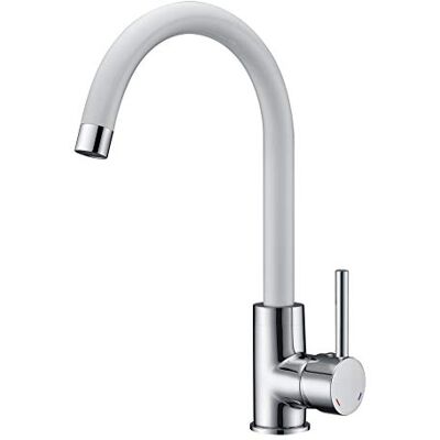 EDOUARD ROUSSEAU - Monomando Alto - Blanc - Kitchen faucet - Publicité EDOUARD ROUSSEAU - Monomando Alto - Blanc - Kitchen faucet - Publicité