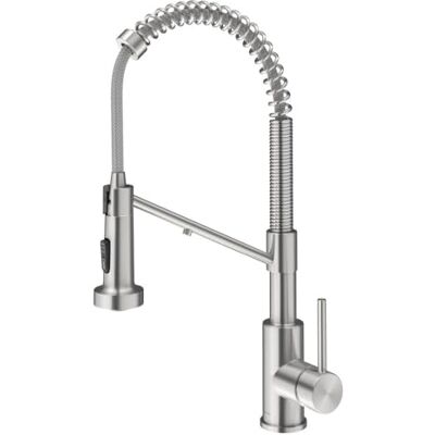 Kraus Bolden KFF-1610SFS Robinet de cuisine 2 en 1 de style commercial avec filtre à eau à poignée unique pour osmose inverse ou système de filtration d'eau en acier inoxydable sans taches - Publicité Kraus Bolden KFF-1610SFS Robinet de cuisine 2 en 1 de style commercial avec filtre à eau à poignée unique pour osmose inverse ou système de filtration d'eau en acier inoxydable sans taches - Publicité