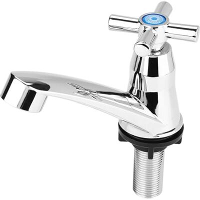 Zerodis Robinet Lavabo Eau Froide Mitigeur lavabo Moderne Robinet Salle de Bain Finition robinet lave main pour Evier Cuisine (Poignée Croisée) - Publicité Zerodis Robinet Lavabo Eau Froide Mitigeur lavabo Moderne Robinet Salle de Bain Finition robinet lave main pour Evier Cuisine (Poignée Croisée) - Publicité
