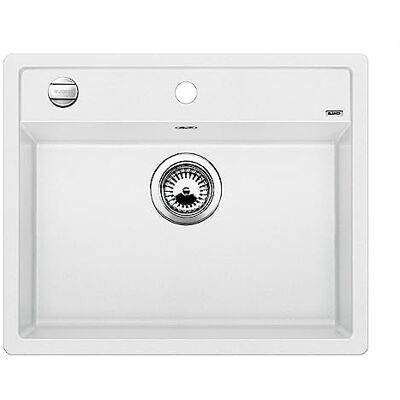 Blanco DALAGO 6 – Évier au Design Moderne pour Sous-meubles de 60 cm de large – En Composite de Granit SILGRANIT – Blanc – 514199 - Publicité Blanco DALAGO 6 – Évier au Design Moderne pour Sous-meubles de 60 cm de large – En Composite de Granit SILGRANIT – Blanc – 514199 - Publicité