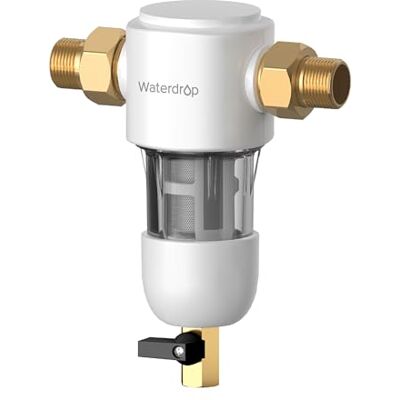 Waterdrop PF01 Filtre à Sédiments Spin Down, 50 Microns Eau Réutilisable pour Toute la Maison, Préfiltre Lavable pour Eau de Ville et Eau de Puits, 1" MNPT + 3/4" FNPT - Publicité Waterdrop PF01 Filtre à Sédiments Spin Down, 50 Microns Eau Réutilisable pour Toute la Maison, Préfiltre Lavable pour Eau de Ville et Eau de Puits, 1" MNPT + 3/4" FNPT - Publicité