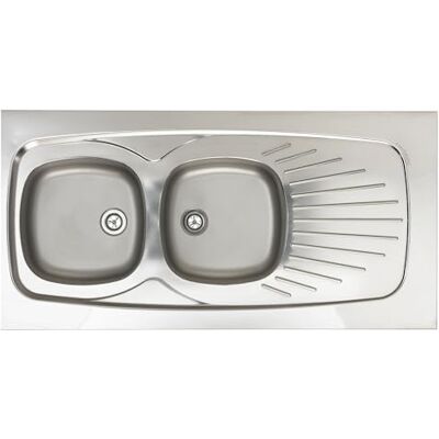 MODERNA - NU Lavelli - Acier inox 18/10 - Sink - Publicité MODERNA - NU Lavelli - Acier inox 18/10 - Sink - Publicité