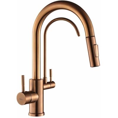 Rea Mitigeur De Cuisine Eco Fresh, Brush Copper - Publicité Rea Mitigeur De Cuisine Eco Fresh, Brush Copper - Publicité