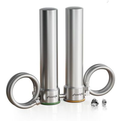 FRIZZLIFE UDS99-S Filtre à eau sous évier, 8 étapes de filtration d'eau à connexion directe, 0.5 Micron Réduit 99.99% Plomb, Chlore, Métaux lourds, Tartre, calcaire, Eléments certifiés NSF, Acier inox - Publicité FRIZZLIFE UDS99-S Filtre à eau sous évier, 8 étapes de filtration d'eau à connexion directe, 0.5 Micron Réduit 99.99% Plomb, Chlore, Métaux lourds, Tartre, calcaire, Eléments certifiés NSF, Acier inox - Publicité