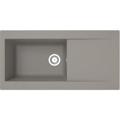 Respekta évier en matériau minéral Denver gris béton/modèle encastrable 1 bac 100 x 50 cm/compatible avec meubles sous plan à partir de 60 cm de large / DENVER100X501BG - Publicité Respekta évier en matériau minéral Denver gris béton/modèle encastrable 1 bac 100 x 50 cm/compatible avec meubles sous plan à partir de 60 cm de large / DENVER100X501BG - Publicité