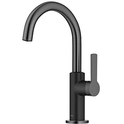 Kraus Oletto KPF-2822MBSFSB Robinet de bar de cuisine à poignée unique en acier inoxydable noir mat/noir sans taches - Publicité Kraus Oletto KPF-2822MBSFSB Robinet de bar de cuisine à poignée unique en acier inoxydable noir mat/noir sans taches - Publicité