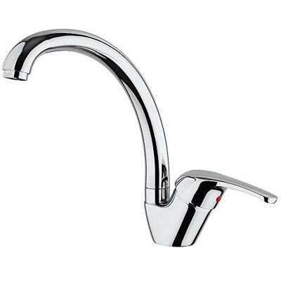 Paini Robinet mitigeur monocommande cuisine, évier, chromé, levier latéral, bec conique orientable, design moderne, entièrement fabriqué et travaillé en Italie - Publicité Paini Robinet mitigeur monocommande cuisine, évier, chromé, levier latéral, bec conique orientable, design moderne, entièrement fabriqué et travaillé en Italie - Publicité