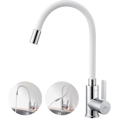 Auralum Mitigeur de Cuisine à Bec Orientable en Silicone - Publicité Auralum Mitigeur de Cuisine à Bec Orientable en Silicone - Publicité