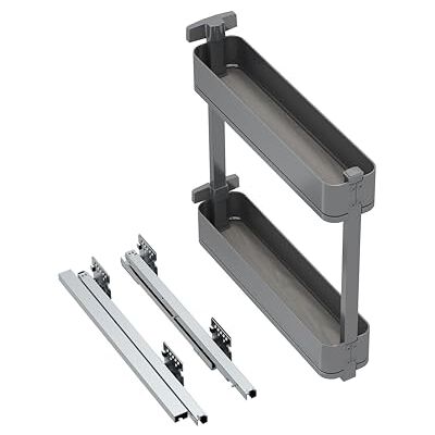 Emuca Porte-Bouteilles latéral extractible Harmony avec Fermeture amortie, Module 150mm, Hauteur 700mm, Acier et Bois, Gris Anthracite - Publicité Emuca Porte-Bouteilles latéral extractible Harmony avec Fermeture amortie, Module 150mm, Hauteur 700mm, Acier et Bois, Gris Anthracite - Publicité