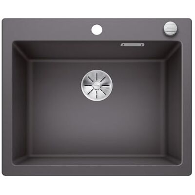Blanco PLEON 6 Évier en granit gris rocher SILGRANIT Type de montage : montage par le haut Pour armoires inférieures de 60 cm de large Volume maximal grâce à un bac particulièrement profond - Publicité Blanco PLEON 6 Évier en granit gris rocher SILGRANIT Type de montage : montage par le haut Pour armoires inférieures de 60 cm de large Volume maximal grâce à un bac particulièrement profond - Publicité