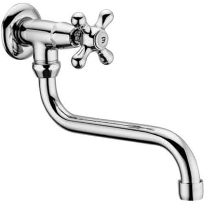 SCHLÄFER - 3460210 - Laiton chromé - Bec en S - Faucet - Publicité SCHLÄFER - 3460210 - Laiton chromé - Bec en S - Faucet - Publicité