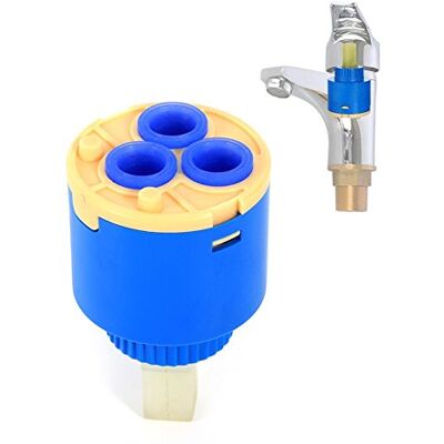 Zerodis Cartouche en céramique 35/40 mm Robinet mitigeur de rechange Robinet de commande intérieure Valve (40 mm) - Publicité Zerodis Cartouche en céramique 35/40 mm Robinet mitigeur de rechange Robinet de commande intérieure Valve (40 mm) - Publicité