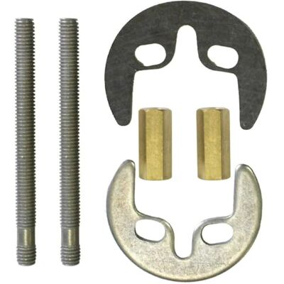 Schläfer 405412 Kit de fixation universel pour le montage du robinet monotrou et du mitigeur du lavabo, du bidet et de l'évier de cuisine à 2 trous, avec vis M6, plaque d'acier de 80 mm et écrou - Publicité Schläfer 405412 Kit de fixation universel pour le montage du robinet monotrou et du mitigeur du lavabo, du bidet et de l'évier de cuisine à 2 trous, avec vis M6, plaque d'acier de 80 mm et écrou - Publicité